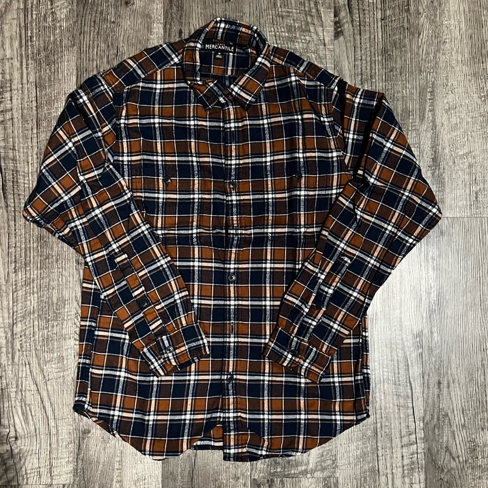 J. Crew Men’s Plaid Button Up Shirt (Size M)